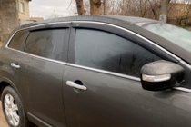 Mazda CX-9 2007–2016 Raamdeflectors met chroomstrip (4 stuks, HIC) foto 1