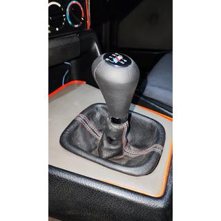 OEM pookknop (kunstleer, zwart, glad) BMW 5 Serie E34 1988–1995 foto 4