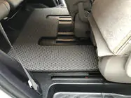 Toyota Sequoia 2007–2022 Polyurethaan automatten, 3 rijen (EVA, zwart) foto 20