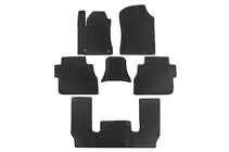 Toyota Sequoia 2007–2022 Polyurethaan automatten, 3 rijen (EVA, zwart) foto 21