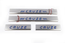 Chevrolet Cruze 2009–2015 Dorpellijsten (4 stuks, blauw) foto 2