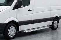 Volkswagen Crafter 2016– Side steps New Vision Grey (2 stuks, aluminium) Lang/Extra lang foto 1