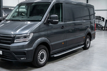 Volkswagen Crafter 2016– Fullmond side steps (2 stuks, aluminium) Lang/Extra lang foto 1