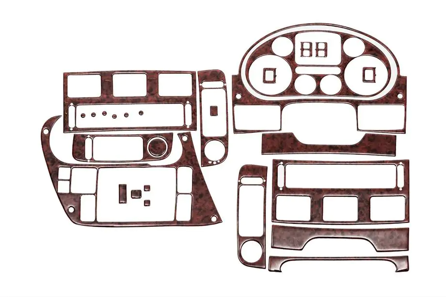 DAF XF95 2002–2006 Dashboard sierlijsten (houtlook) Image