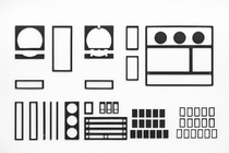 MAN F2000 1994–2001 Dashboard sierlijsten 1995-1999 (aluminiumlook) foto 1