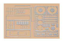 MAN F2000 1994–2001 Dashboard sierlijsten 1995-1999 (aluminiumlook) foto 2