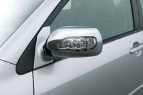 Toyota Corolla 2002–2007 Chromen spiegelkappen voor LED (2002-2005, 2 stuks, kunststof) foto 1