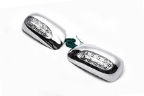 Toyota Corolla 2002–2007 Chromen spiegelkappen voor LED (2002-2005, 2 stuks, kunststof) foto 4