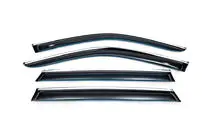 BMW X5 E70 2007–2013 Raamwindschermen met chroomlijst (4 stuks, HIC) foto 1