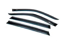 BMW X5 E70 2007–2013 Raamwindschermen met chroomlijst (4 stuks, HIC) foto 2