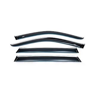 Raamwindschermen met chroomlijst (4 stuks, HIC) BMW X5 E70 2007–2013 foto 1