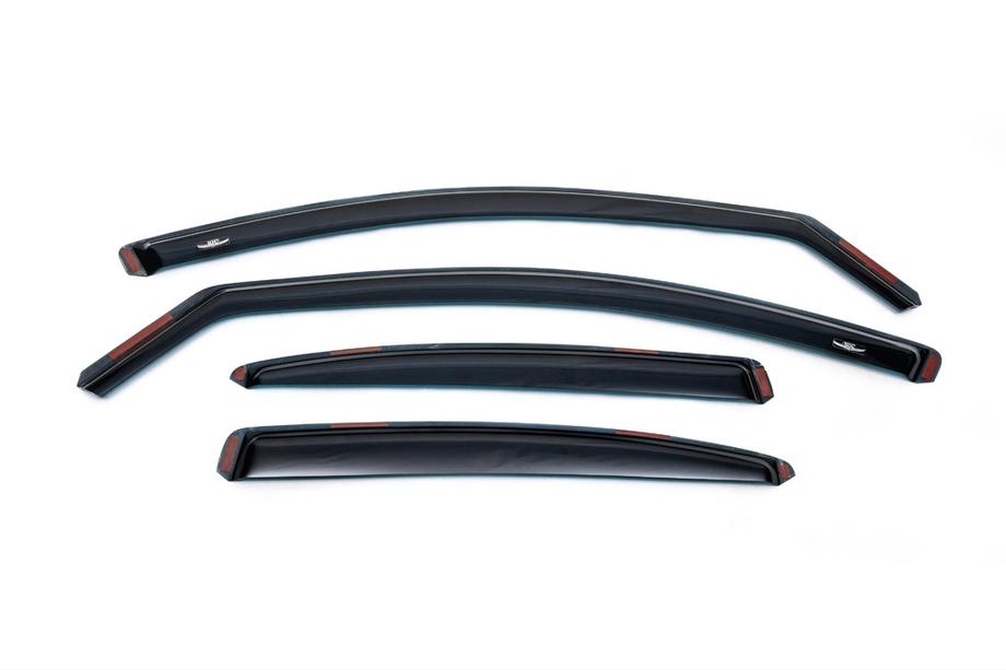 Skoda Octavia III A7 2013–2019 Raamwindschermen, in-channel (inbouw) LiftBack (4 stuks, HIC) Image