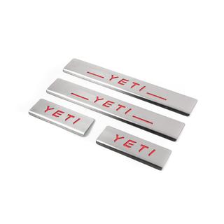 Dorpellijsten Carmos V2-RED (4 stuks, RVS) Skoda Yeti 2009–2017 foto 2