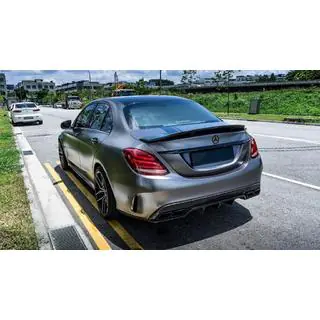 Bodykit set met volledige achterbumper (Black Mamba C63GT-design) foto 4
