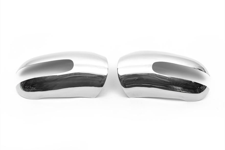 Mercedes ML W163 1997–2005 RVS spiegelkappen (2 stuks) Foto 4