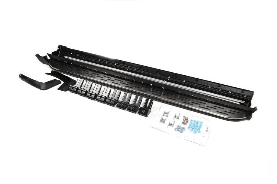 Hyundai Palisade 2018–2025 OEM sidesteps (2 stuks, aluminium + kunststof) Foto 3
