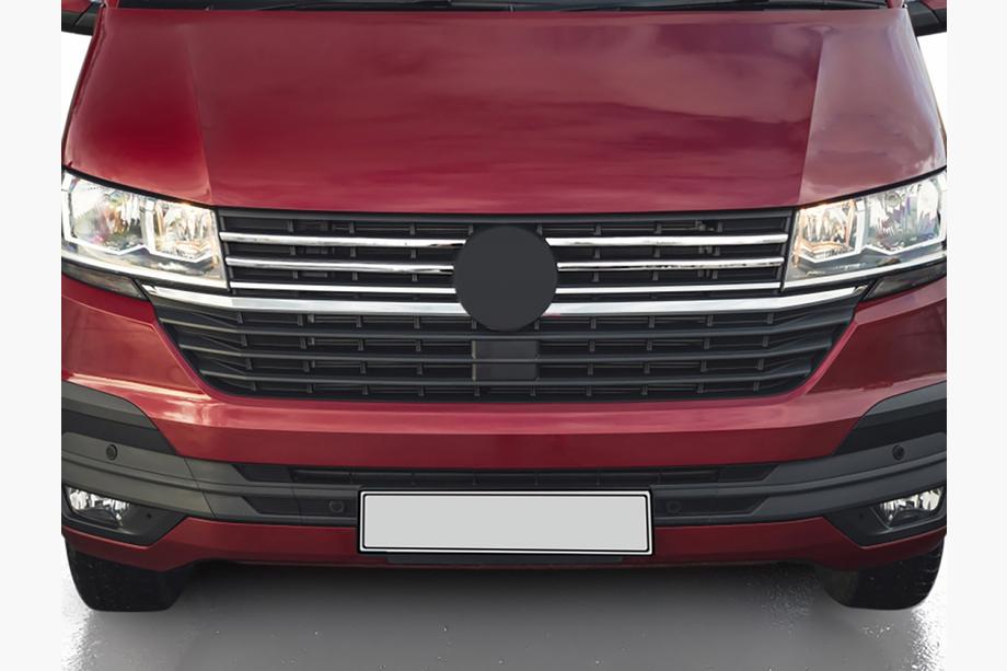 Volkswagen T6 2015–2024 Chroom grillelijsten 2019+ (4 stuks, RVS) Image