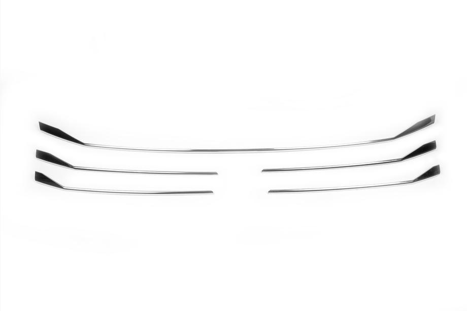 Volkswagen T6 2015–2024 Chroom grille sierlijsten 2019+ (5 stuks, RVS) Foto 2