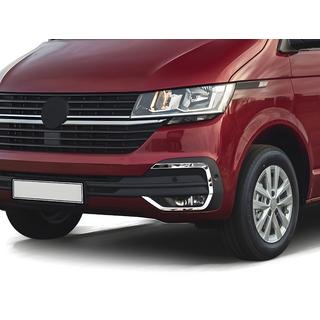 Chroom sierlijsten voor mistlampen 2019+ (4 stuks, RVS) Volkswagen T6 2015–2024 foto 1