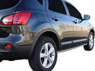 Nissan Qashqai 2007–2010 Dubbele sidebars (2 stuks, RVS) foto 2