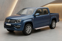 Volkswagen Amarok 2010–2022 Side steps Maya Red-Grey (2 st., aluminium) foto 1
