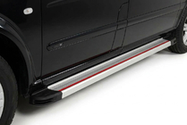 Mercedes Vito W639 2004–2014 Side steps Maya Red-Grey (2 st., aluminium) Extra lang (ExtraLong) foto 1