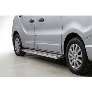 Side steps Maya Red-Grey (2 st., aluminium) foto 1