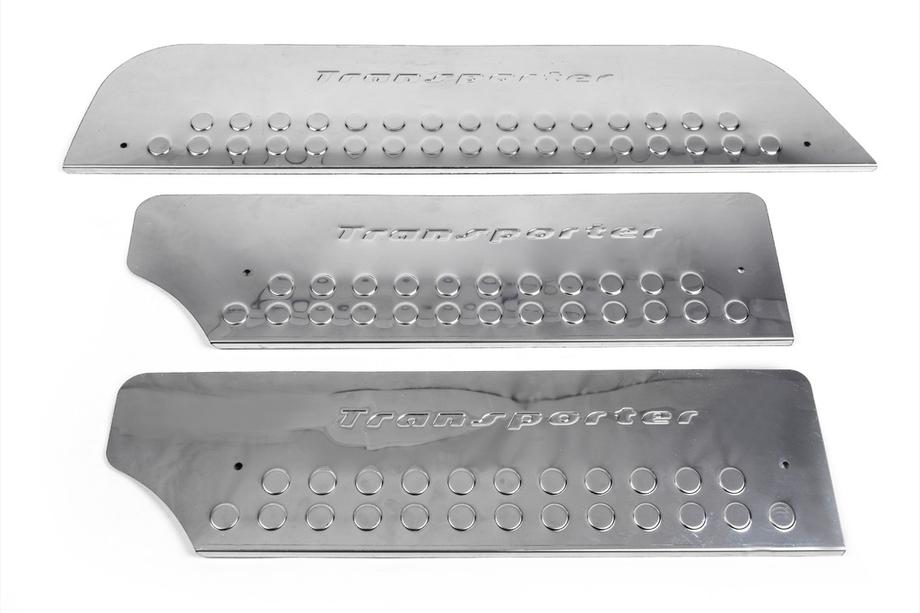 Volkswagen T4 Transporter 1990–2003 Interieur dorpellijsten type 3 (staal) Set van 4 stuks Foto 2