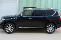 Nissan Patrol Y62 2010–2024 Deurlijsten (4 stuks, chroom) foto 3