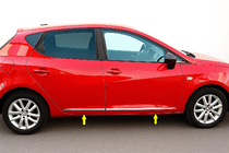 Seat Ibiza 2017– Deurlijsten (set 4 stuks, RVS) foto 1