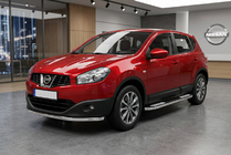 Nissan Qashqai 2010–2014 Side steps Tayga V2 (2 stuks, aluminium) Lange wielbasis foto 1