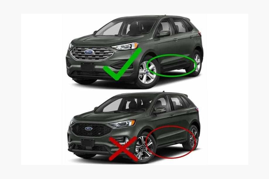 Ford Edge 2014–2024 Spatlappen Premium 2019+ (4 stuks) Foto 4
