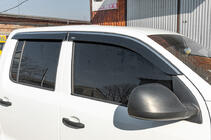 Volkswagen Amarok 2010–2022 Raamwindschermen met chromen sierlijst (set van 4, Niken) foto 2