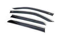 Volkswagen Amarok 2010–2022 Raamwindschermen met chromen sierlijst (set van 4, Niken) foto 8