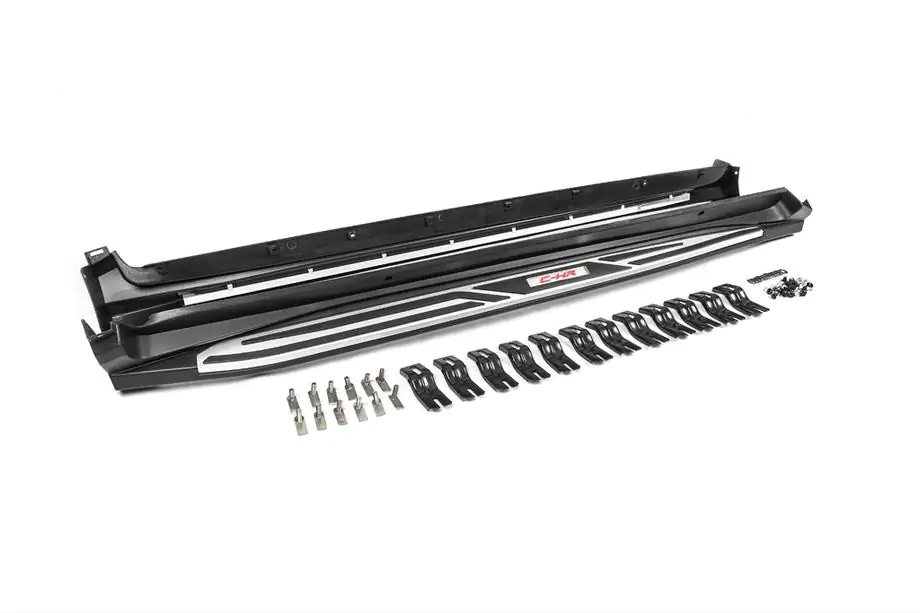 Toyota C-HR 2016–2023 Side steps Original V4 (2 stuks, aluminium) Image