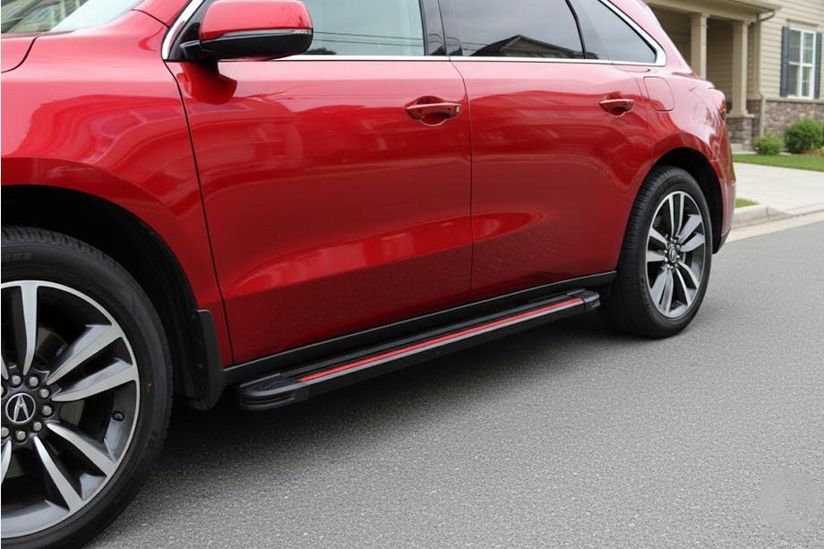 Acura MDX 2013–2020 Side steps Maya Red (2 stuks, aluminium) Image