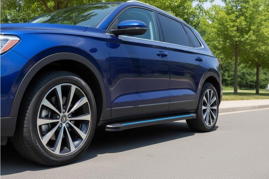 Acura MDX 2013–2020 Maya Blue zijtreden (2 stuks, aluminium) Image