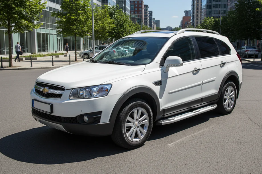 Chevrolet Captiva 2006–2019 Mevsim Grey side steps (2 stuks, aluminium) Foto 1