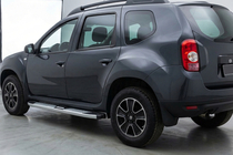 Dacia Duster 2008–2018 Mevsim Grey side steps (2 stuks, aluminium) foto 1