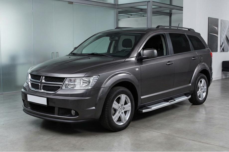 Dodge Journey 2008–2020 Mevsim Grey side steps (2 stuks, aluminium) Image