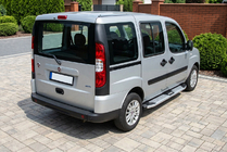 Fiat Doblo I 2005–2010 Mevsim Grey side steps (2 stuks, aluminium) Alleen voor standaard wielbasis foto 1