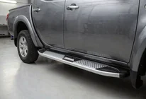 Fiat Fullback 2016– Mevsim Grey side steps (2 stuks, aluminium) foto 1