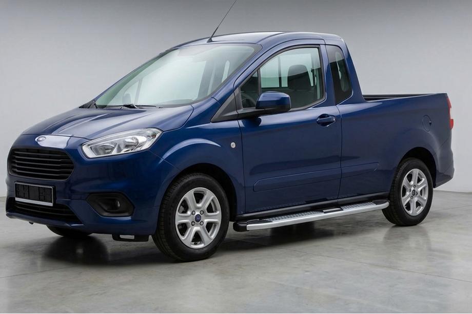 Ford Courier 2014–2023 Mevsim Grey side steps (2 stuks, aluminium) Image