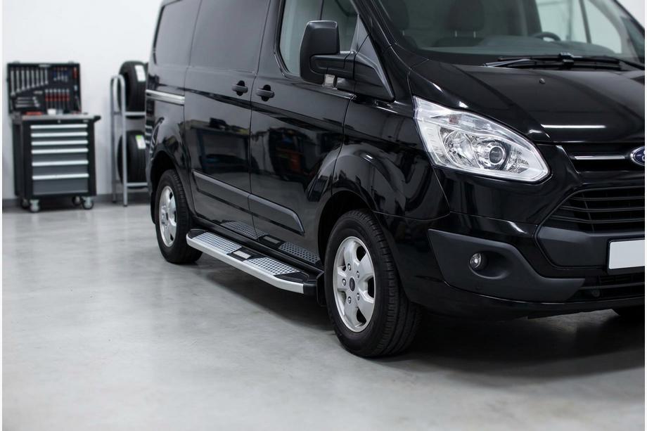 Ford Custom 2013–2022 Mevsim Grey side steps (2 stuks, aluminium) Lange wielbasis Image