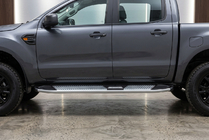 Ford Ranger 2007–2011 Mevsim Grey side steps (2 stuks, aluminium) foto 1