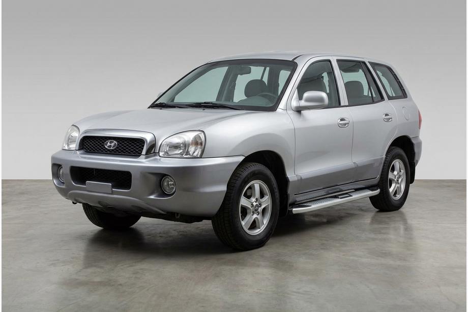Hyundai Santa Fe 1 2000–2006 Mevsim Grey side steps (2 stuks, aluminium) Foto 1