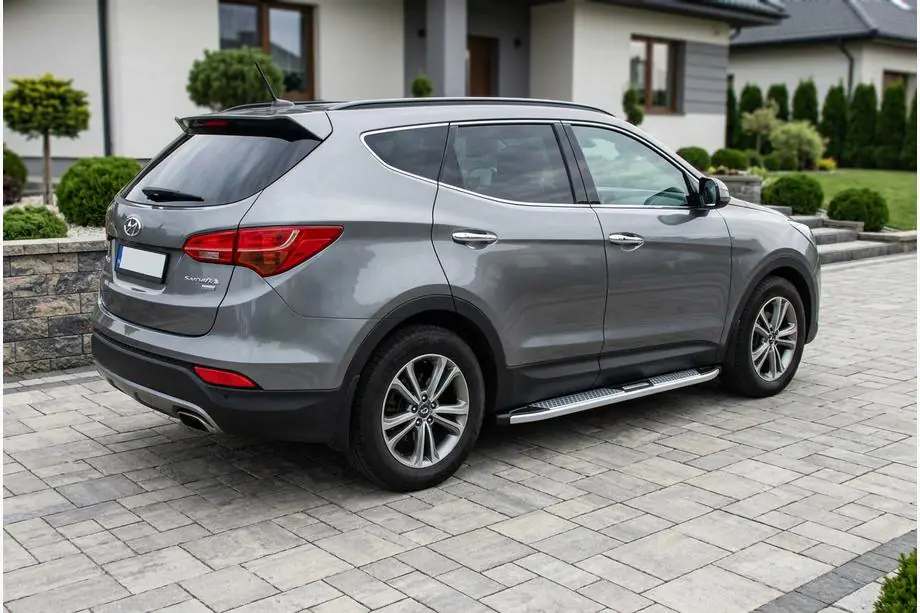 Hyundai Santa Fe 3 2012–2018 Mevsim Grey side steps (2 stuks, aluminium) Image