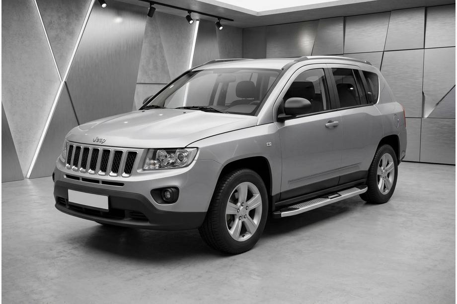 Jeep Compass 2006–2016 Mevsim Grey side steps (2 stuks, aluminium) Image