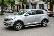Kia Sportage 2010–2015 Mevsim Grey side steps (2 stuks, aluminium) foto 1
