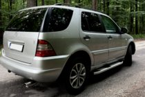 Mercedes ML W163 1997–2005 Mevsim Grey side steps (2 stuks, aluminium) foto 4